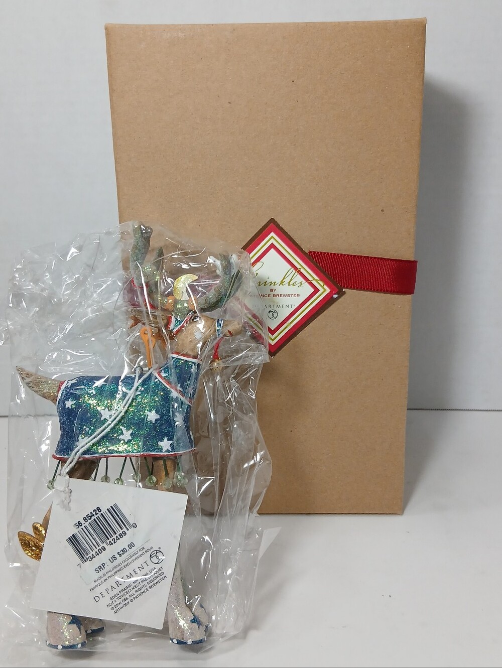 Patience Brewster Comet Krinkles Dash Away Collection Reindeer 7" Dept 56 New